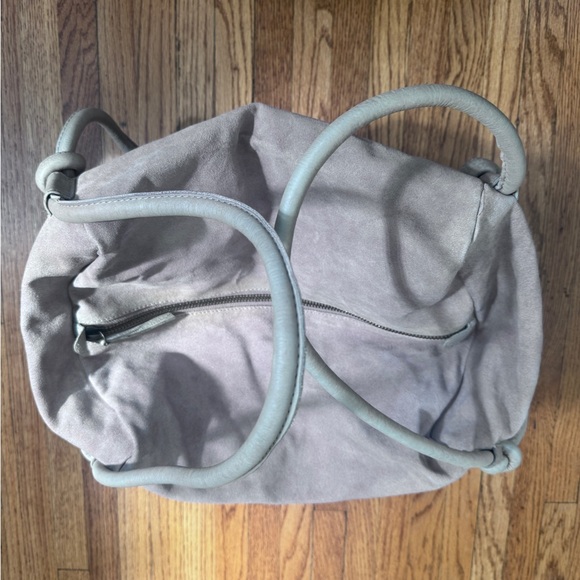 Free People Ingrid Taupe Suede Leather Tote main image 11